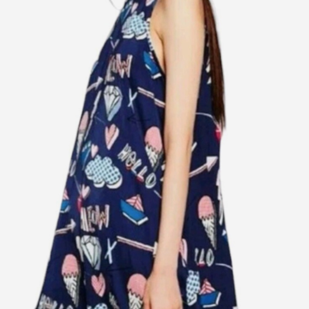 Zara Ice cream cartoon skater dress